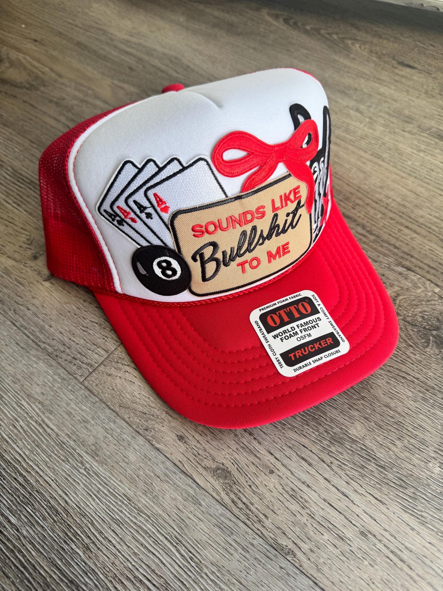 Sounds like bullshit to me custom trucker patch hat