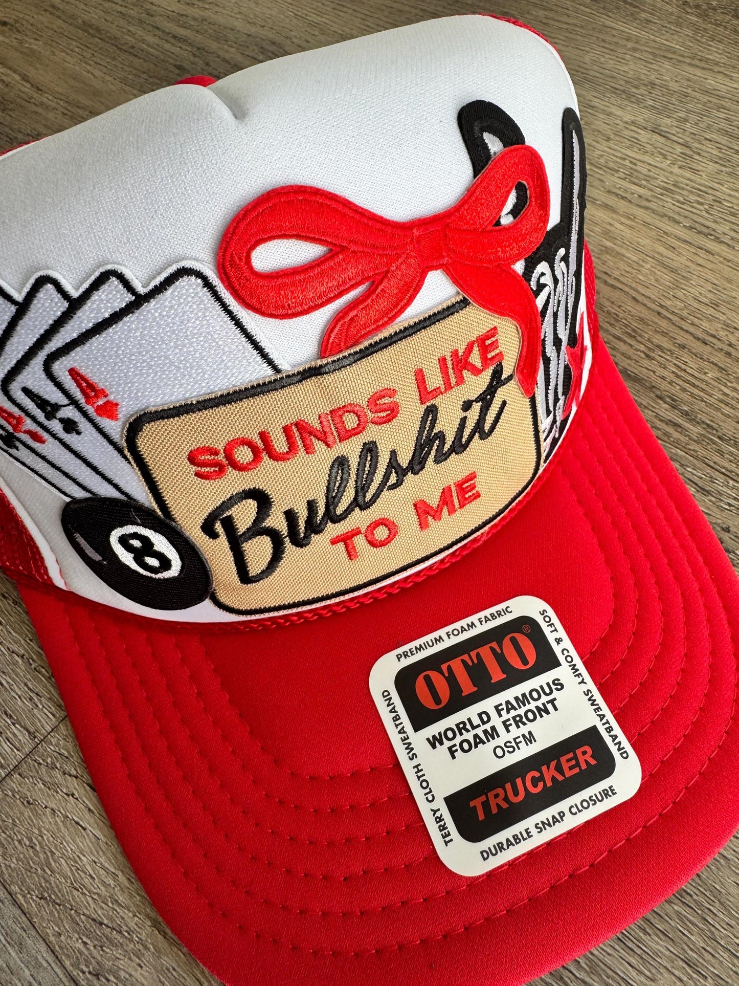 Sounds like bullshit to me custom trucker patch hat