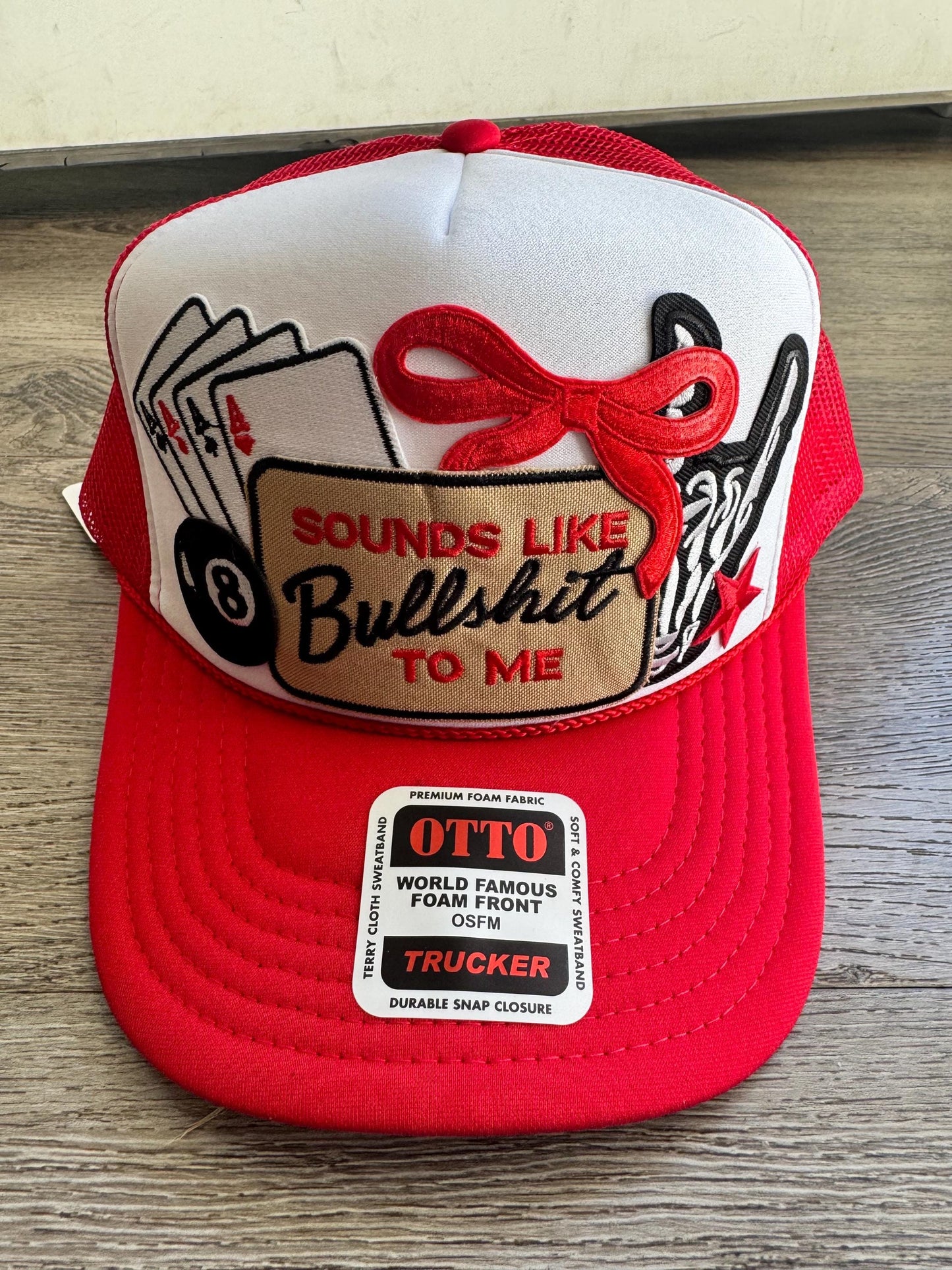 Sounds like bullshit to me custom trucker patch hat