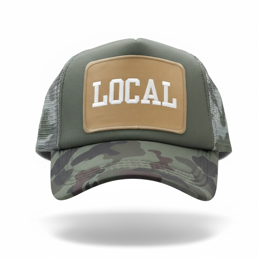 LOCAL camouflage trucker hat