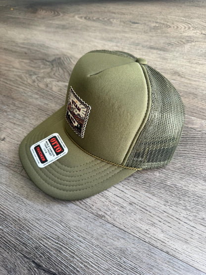 Utah patch hat - vintage stamp style